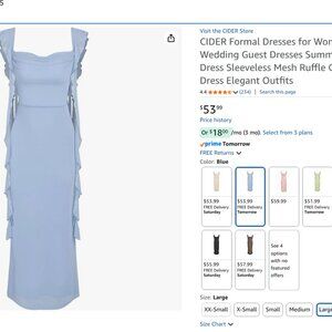 Cider | Dresses | Baby Blue Cider Dress Size L | Poshmark